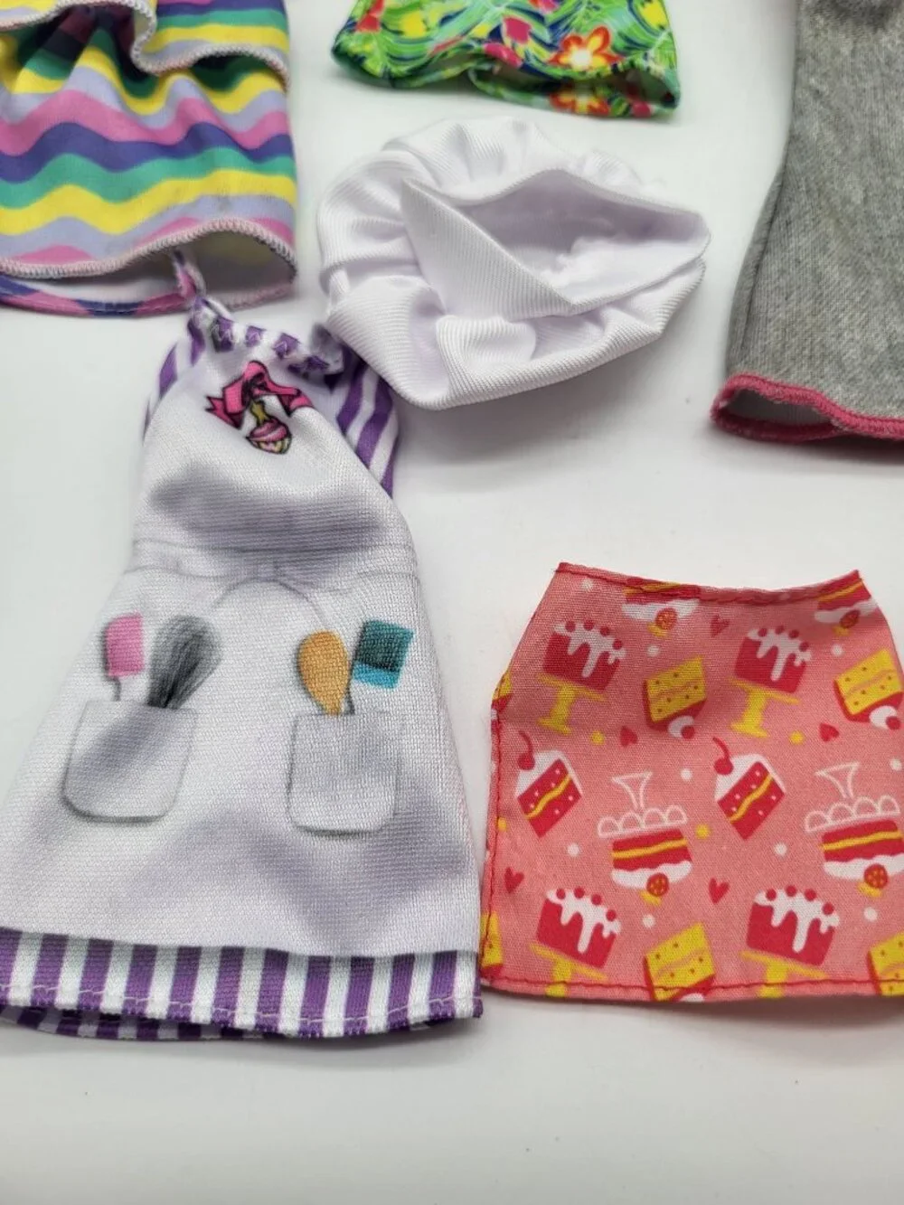 Barbie Fashion Doll Outfits Dresses Lot of 7 Summer Fashionista Baker Misc